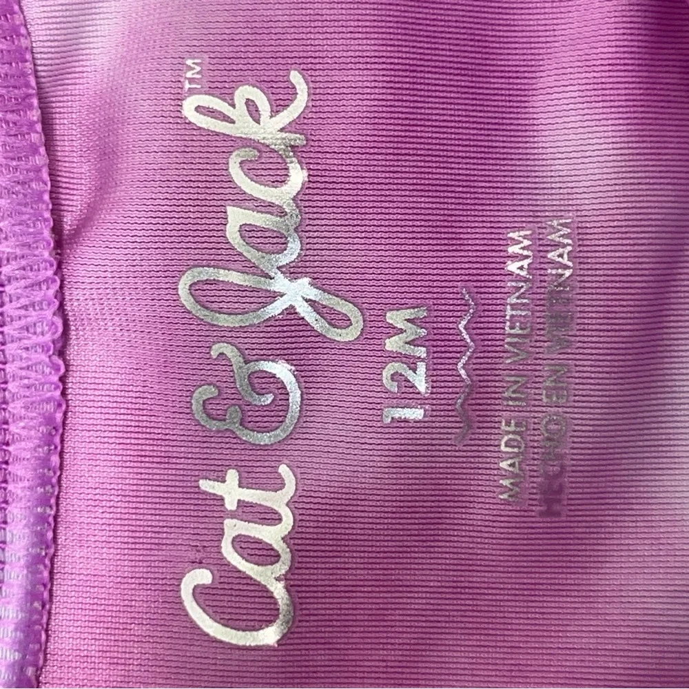 CAT & JACK RAINBOW W/SEQUINS SUN PROTECTION SWIM SET‎ 12M SPF 50+ LAVENDER NEW